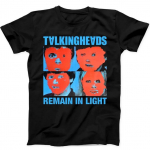 230 Gsm 100% puuvillane Talking Heads Remain In Light punk rock piiratud v&auml;ljaande kingitus must T-s&auml;rk B77 XXS must