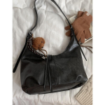 Retro Koti Kevad ja Suvi Uus Trendikas Mood Suure Mahutavusega Crossbody Kott Maillard &Otilde;lakott Naistele black