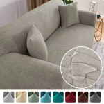 Veekindlad žakaarmustriga diivanikatted 1 /2 /3 /4 kohalised &Uuml;hev&auml;rviline diivanikate L-kujulise diivani kaitse Katteid pinkidele 1 SEAT (90-140CM)