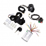 Elektrilise jalgratta konversioonikomplekt 24V 1000W harjadega kontroller, p&ouml;idla gaasipedaali l&uuml;liti ja esitulede komplekt