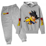 2025 MINISO Uus Talv Dragon Ball Kapuutsiga dressipluusid+p&uuml;ksid Lasteriided Poisid Goku Komplektid Lastele Suurused 100-160 T&auml;navakost&uuml;&uuml;m Kawaii Mood Topid Anime 140