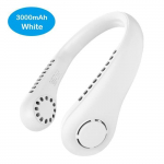 Kaasaskantav ventilaator - Valge - 3000mAh - USB laaditav - Vaikne - Kokkupandav valge