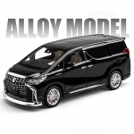 Uus 1:18 Toyota Alphard MPV &uuml;legabariidiline sulamist mudel auto m&auml;nguasi survevalatud metallist valuheli ja kerge auto lastele automaatuksega sulamist auto poiss kingitus must