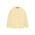 Fear of God Essentials Pikavarrukaline T-s&auml;rk Aiapoolne Kollane Meeste Topid 125SP242011F M
