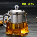 Kuumuskindel klaasist teekann roostevabast terasest teefiltriga Lilleline teekann Kung Fu teekomplekt Puer Oolong teekann Hotsale