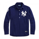 Polo Ralph Lauren X Yankees Team FW24 Logotr&uuml;kiga pusa pikkade varrukatega polos&auml;rk Meeste pealisr&otilde;ivad Tumesinine MNPOWOV16820997-410 M
