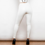 Shascullfites Melody Tavaline Valge K&otilde;rge V&ouml;&ouml;koht Nahast V-kujulised Leggingsid Talver&otilde;ivad Naistele Soojad Leggingsid Naiste P&uuml;ksid XS