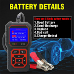 Digitaalne akuanal&uuml;saator-tester k&otilde;igile 12V 24V autode, mootorrataste ja veoautode akudele.