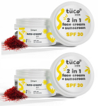 Tuco&reg; Kids 2 in 1 Face Cream + Sunscreen SPF 30 with Saffron oil | UVA/UVB PA++++ | Broad Spectrumv | 50gm-Pack of 2 |