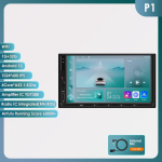 Ossuret 2din Autoraadio BT android raadio AI intelligentne s&uuml;steem universaalsele 7-tollisele autoraadiole Multimeedia videoesitaja GPS Carplay Android Auto 4G RDS P1 4Core 1G 32G gray