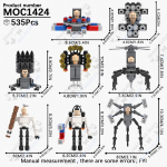 MOOXI Anime Seeria Skibidi Tualeti Figuurid Operaator Lahingurobot Ehitusklotsid Mudel MOC Klotsid DIY Montessori M&auml;nguasjad Laste Kingitused