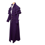 Keskaegne Retro Meeste Steampunk Pikk mantel Gooti Jakk Kost&uuml;&uuml;m Cosplay Purple,M blue