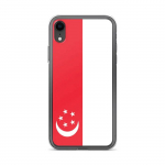 Coque pour iPhone - PIXELFORMA - iPhone XR - Drapeau de Singapour - Finition mate - Design l&eacute;ger