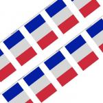 Guirlande Drapeau &ndash; Prantsusmaa &ndash; 20 t&uuml;kki &ndash; 14 x 21 cm &ndash; pol&uuml;ester &ndash; v&auml;limine