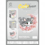 Mini Koer Kass panda pesukaru Armas Lemmikloom V&auml;ike Ehitusklotside Mudeli Seeria Kaunistused Lastem&auml;nguasi J&otilde;ulu S&uuml;nnip&auml;evakingitused Lastele original box