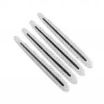 4 tk 3D-auto helkurkleebised, s&uuml;sinikkiust kleebised, ukselingi kausi kaitsvad hoiatusribad, kleebised, auto v&auml;listarvikud