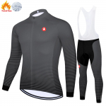 Talvine termofliisist meeste jalgrattakomplekt Jalgrattas&auml;rk Wielren Kleding Mehed Ropa Mtb Hombre Jalgrattariided S