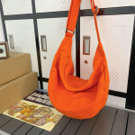 &Uuml;hev&auml;rvilised l&otilde;uendist naiste Crossbody kotid naistele Suure mahutavusega ostukott Tudengite &otilde;lakott Unisex koolikott 39cmX17cmX34cm oranž