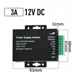 DC 12V Ukse Juurdep&auml;&auml;sukontrollis&uuml;steemi L&uuml;liti Toiteplokk 3A 5A AC 100~240V Elektrilukule RFID S&otilde;rmej&auml;lje Juurdep&auml;&auml;sukontrollis&uuml;steemile 3A