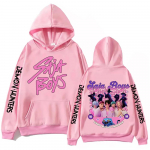 KPop Deemonik&uuml;ttide Saja Poiste Kapuutsiga Pusa Harajuku Hip Hop Pullover Topid Meeste ja naiste Pusakingitus M