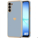 Coque de Protection - BOOLING - Samsung Galaxy A17 4G/5G - Motif C&oelig;ur Antichoc Souple Slim - Bleu