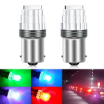 2tk &Uuml;lihele RGB 7-v&auml;rviline s&auml;ra 24V S25 LED marker vilkur Vilkur 180&deg;