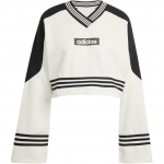 Adidas Originals V-kaelusega lai pikkade varrukatega dressipluus Naistele dressipluus Off-White JX7597 M