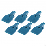1/4 Thread Size, Flat ing Nozzle Spray 3 Holes Blue X6