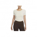 Nike Sportswear Chill Knit &Uuml;hev&auml;rviline L&otilde;tv Seljaosa L&uuml;hikeste Varrukatega T-s&auml;rk Naiste Topid Helepunane Puidu-Pruun FN3665-104 L