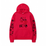 Meie k&otilde;ik oleme surnud Korea draama tr&uuml;kiga meeste kapuutsiga pusa vintage unisex pullover meeste graafilise kapuutsiga topid &uuml;lem&otilde;&otilde;dulised riided 3XL
