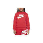 Nike Sportswear Club Fleece Logo Prindiga &Uuml;mmarguse Kaelusega Huppar Laste Huppar Punane FD2992-657 XL