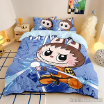 Armsad Hambad Uus Anime La-BuBu Roosa Tekikotikomplekt HD Tekikott Lastele Voodipesukomplektid Voodipesu Magamistoa Sisustus AU Double 180x210cm