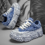 Valged Kingad Meestele Suvi Uued Hingavad Tossud Meestele Mugavad Platvormkingad Kerged L&otilde;uendikingad Zapatillas De Deporte 39 sinine