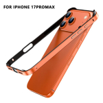 P&otilde;rkeraua&uuml;mbris iPhone 17 / 17 Pro / 17 Pro Max / 17 Air jaoks L&ouml;&ouml;gikindel Silikoonist P&otilde;rkeraua Kaitsekatte Alumiiniumist Metallist Telefonikate orange