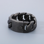 31 mm paksune ketist k&auml;ev&otilde;ru komplekt, domineeriva isiksusega suur kuldkett kuuba kett titaanterasest meeste kaelakee Bracelet 20cm