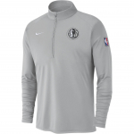 Nike 2024-2025 Hooaeg NBA Soojendus Treening Dallas Mavericks M&auml;ngija Versioon Poollukuga Polo Higi-imav Pikkade Varrukatega T-s&auml;rk Meeste pealsed H&otilde;bedane HF3906-007 L