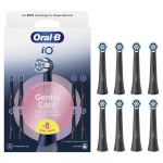 Brossettes - ORAL-B - iO refills Gentle Care - Pack de 8 - Noir must