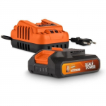Batterie et Chargeur - Dual Power - POWDP90620 - Batterie 2,0Ah de 20V et chargeur 2A - Pour outils de bricolage sans Fil de 20V must