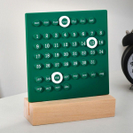 P&uuml;sikalender k&auml;sitsi isetegemise s&otilde;rmuslaud kalenderlaua kaunistus akr&uuml;&uuml;lkalendri loenduri meeldetuletusplaat 13.5X18CM