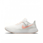 Naiste Nike Wmns Revolution 5 FlyEase Summit White Crimson Bliss BQ3212-109 EU 35.5 oranž/valge