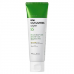 WELLAGE Real Cica Calming 95 Cream 80 ml &mdash; Soothing & Barrier-Strengthening CICA Moisturizing Cream