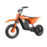 KIDDOWE D1 Laste Kerge Kaaluga Elektrijalgratas 300W Mootor 36V4AH Aku 25KM/H Tippkiirus 12-tolline T&auml;ispuhutav Rehv V&auml;lism&auml;ng E-jalgratas oranž