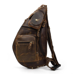 2025 Meeste Vintage Crazy Horse Nahast Rinnakott Mitmev&auml;rviline Crossbody Kott Suure Mahutavusega iPadi jaoks Reisimine Igap&auml;evane Kasutus