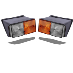 12V LED Esiosa Kombineeritud Suunatule ja Parktule Komplekt Case IH / Fiat / Ford New Holland Traktoritele puhas/merevaigukollane