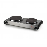 Plaque de cuisson Tristar - Double plaque de cuisson en inox posable - 2 br&ucirc;leurs - 2500W - Garantie 2 ans