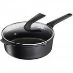 Sauteuse TEFAL Robusto E24933 - Fonte d'aluminium 26cm - Rev&ecirc;tement antiadh&eacute;sif 3X durable - Indicateur