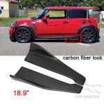 Auto seeliku spoiler Tagumine huulepoolne seelik Winglets Difuusorid pikendusklahv jaoturid nurgakaitse Mini Cooperile Glossy Black