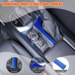 Blue Carbon Center Console Multimedia knob Sticker For Mazda MX-5 Miata 16+