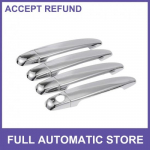 4 pcs Exterior Door Handle Cover for Toyota 4Runner 2003-2010 Chrome Silver Tone