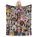 One Piece Anime Tekk Villane Naljakas Soe Visketekk Tooli Katmiseks Diivan Suvine 125x100cm 50x40in